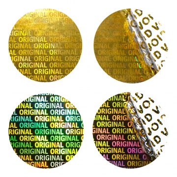 Holograficzna naklejka zabezpieczająca VOID Oryginał - złota 30mm