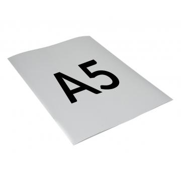 Srebrny, matowy arkusz samoprzylepny A5 z warstwą VOID do druku na drukarce laserowej