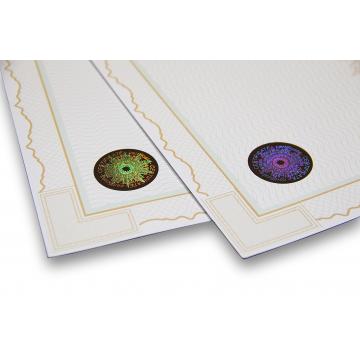 Uniwersalny papier giloszowy z wprasowanym hologramem – orientacja pionowa