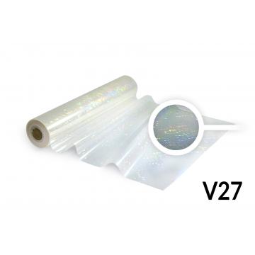 Folia do termodruku - V27 holograficzna demetalizowana ze wzorem stłuczonego szkła