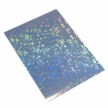 Samoprzylepna folia holograficzna shards A4 do druku i naklejania - motyw shards
