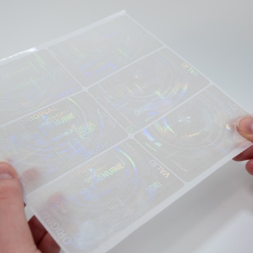 Prefabrykowany przezroczysty hologram matrycowy do identyfikatorów