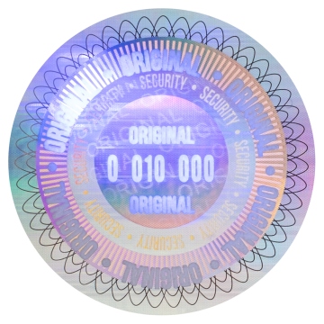 Para certyfikacyjnych holograficznych, numerowanych plomb z elementem ochronnym UV