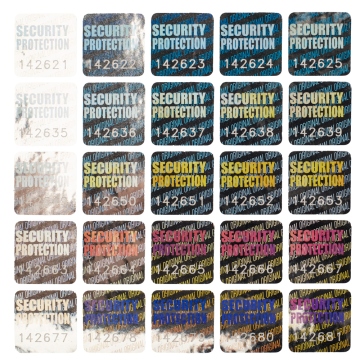 Kwadratowy, dwuwarstwowy, numerowany hologram „ORYGINAL”