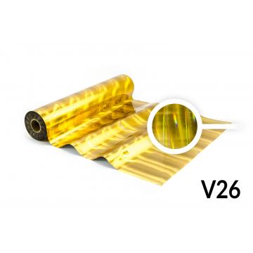 Folia do termodruku - V26 holograficzna złota 3D