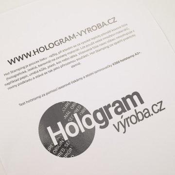 Arkusz folii do hotstampingu - srebrny